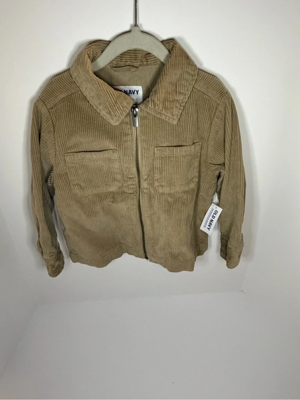 Old Navy Kids Corduroy Zip Jacket in Tan